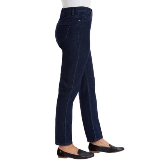 Gloria Vanderbilt Women's Amanda Jeans Stretch Dark Blue Portland Size 12 NWT - Picture 6 of 7